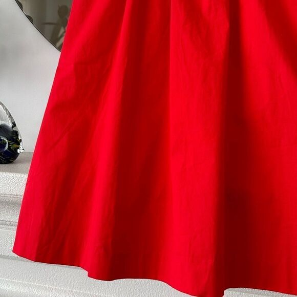 J. Crew Short Sleeve Cotton Poplin Midi Dres Size 0P - Picture 3 of 9